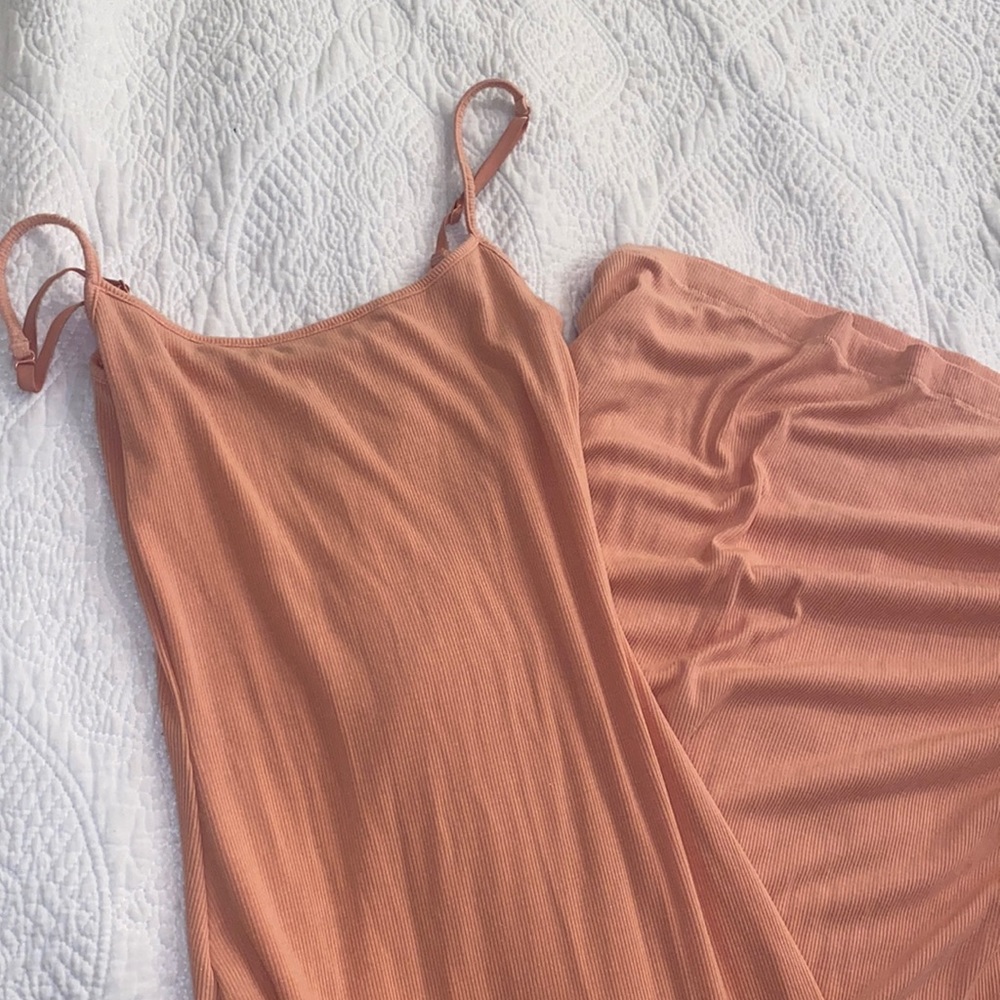 Peach Soft lounge Dress Skims